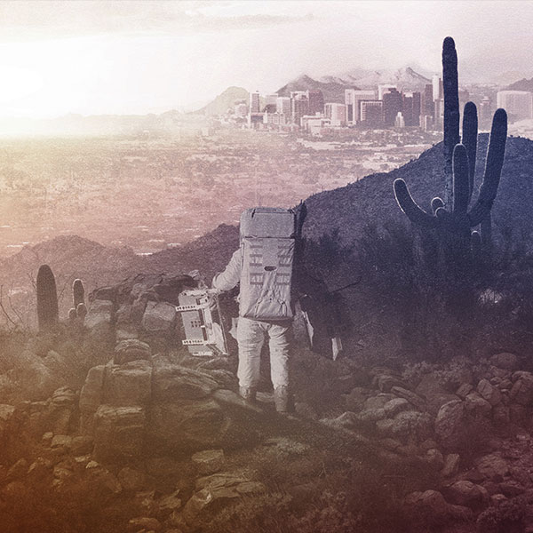 OVER THE EARTH the sun is much too bright Additional Visual